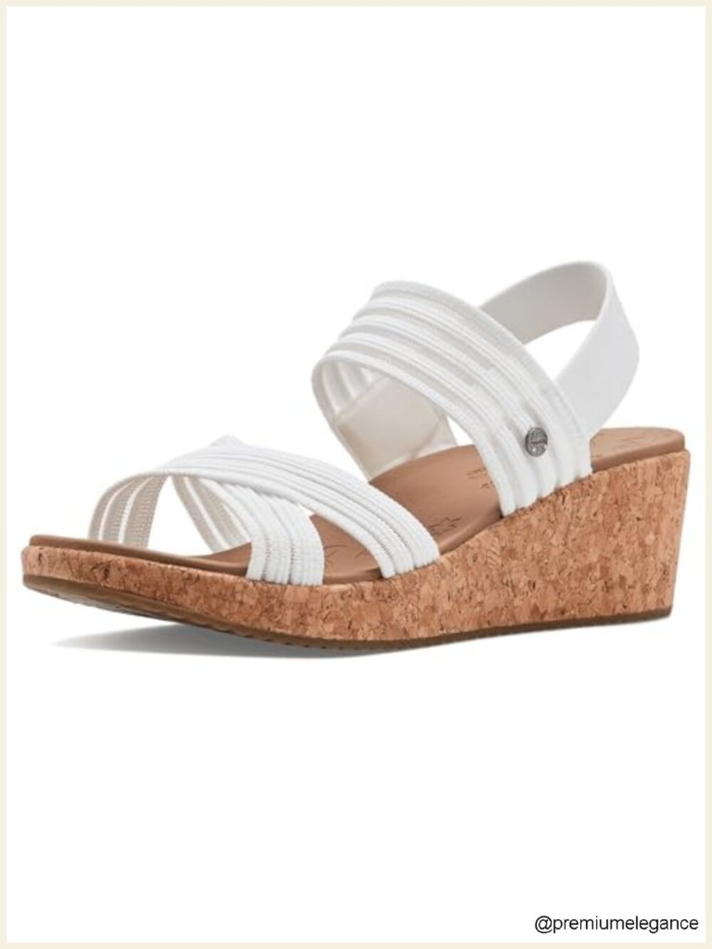 Wedge Strappy Sandal with Arch Support APMA Seal Vegan Cork